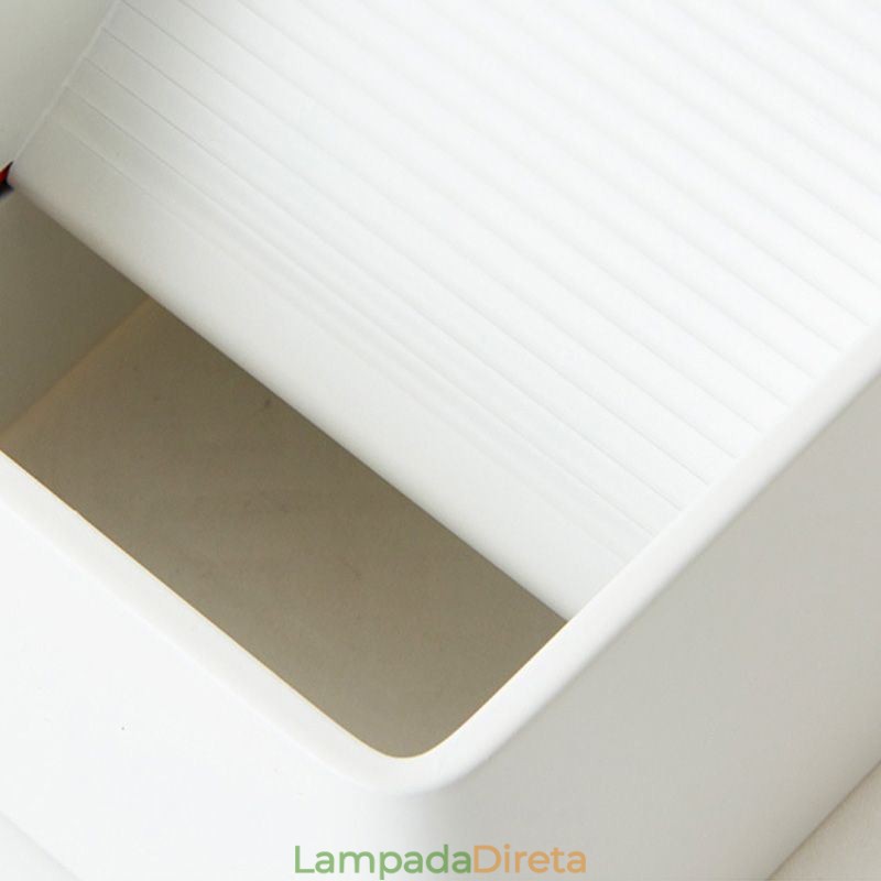 Luminária de parede de alumínio para varanda, superfície montada, cubo, luz de varanda