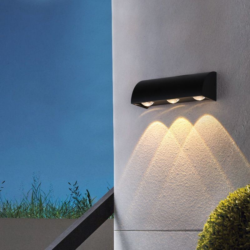 Luminária de parede à prova d'água em alumínio para escadas