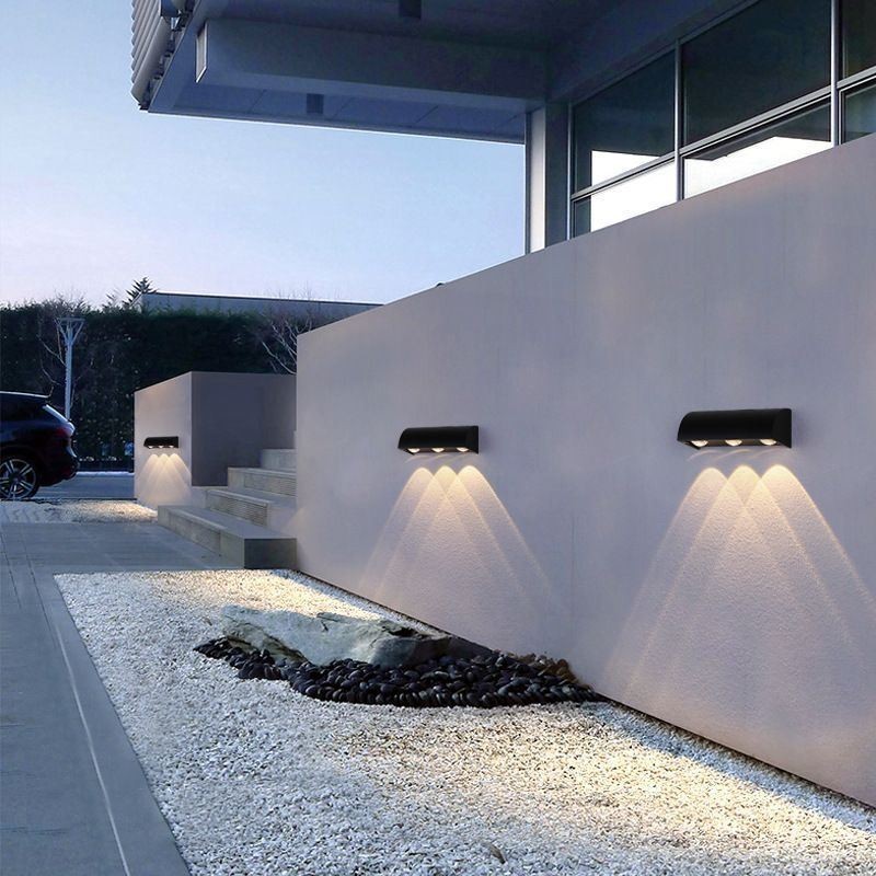 Luminária de parede à prova d'água em alumínio para escadas