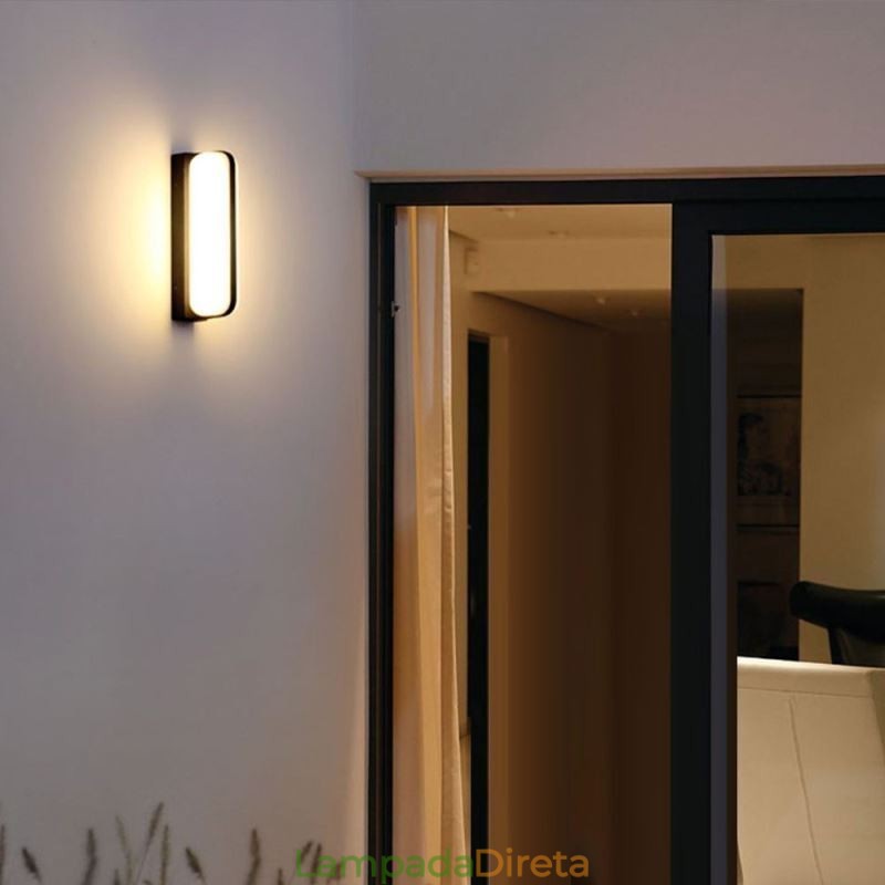 Luminária de parede Alumínio Impermeável Luminária de parede Escada Banheiro Corredor