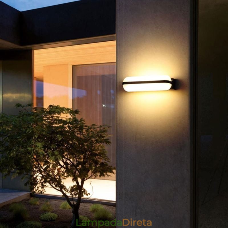 Luminária de parede Alumínio Impermeável Luminária de parede Escada Banheiro Corredor