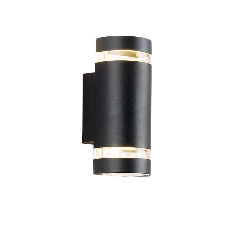 Luminária de parede à prova d'água para cima e para baixo, luminária de parede de cabeça dupla de alumínio