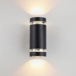 Luminária de parede à prova d'água para cima e para baixo, luminária de parede de cabeça dupla de alumínio