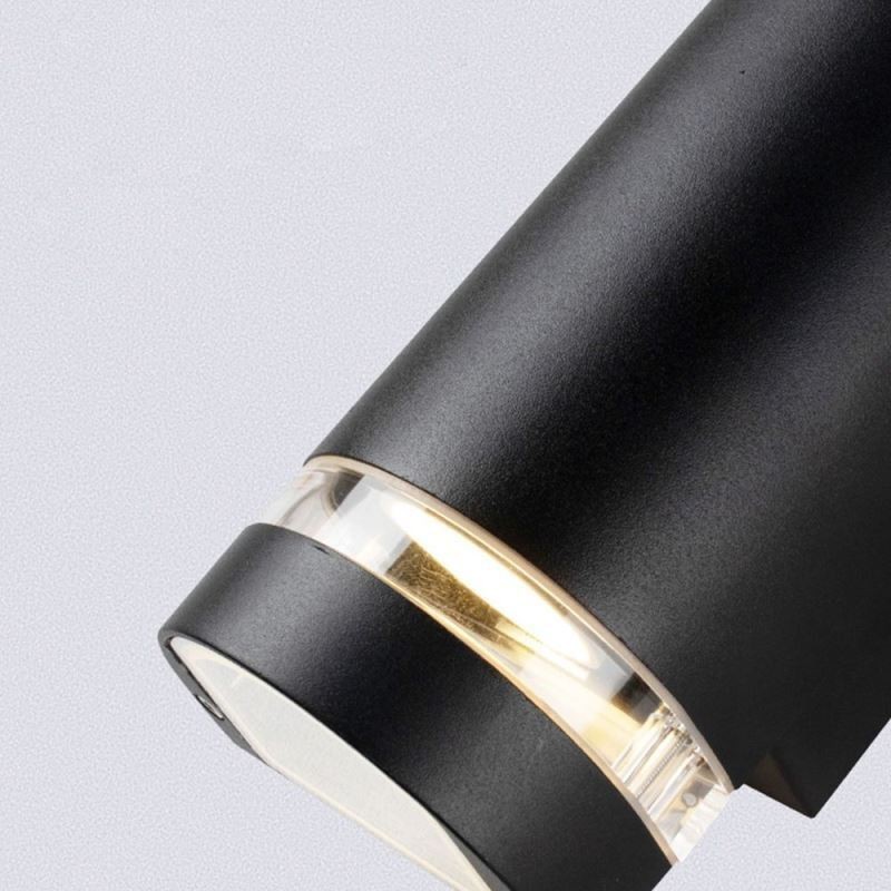 Luminária de parede à prova d'água para cima e para baixo, luminária de parede de cabeça dupla de alumínio