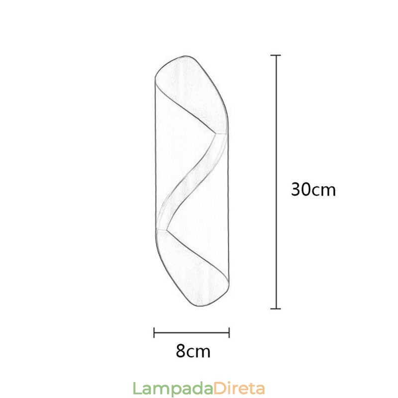 Luminária de parede moderna à prova d'água Luminária de parede Corredor Corredor