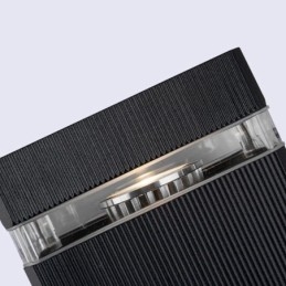 Luminária de parede simples de alumínio, luminária de parede à prova d'água, varanda e pátio