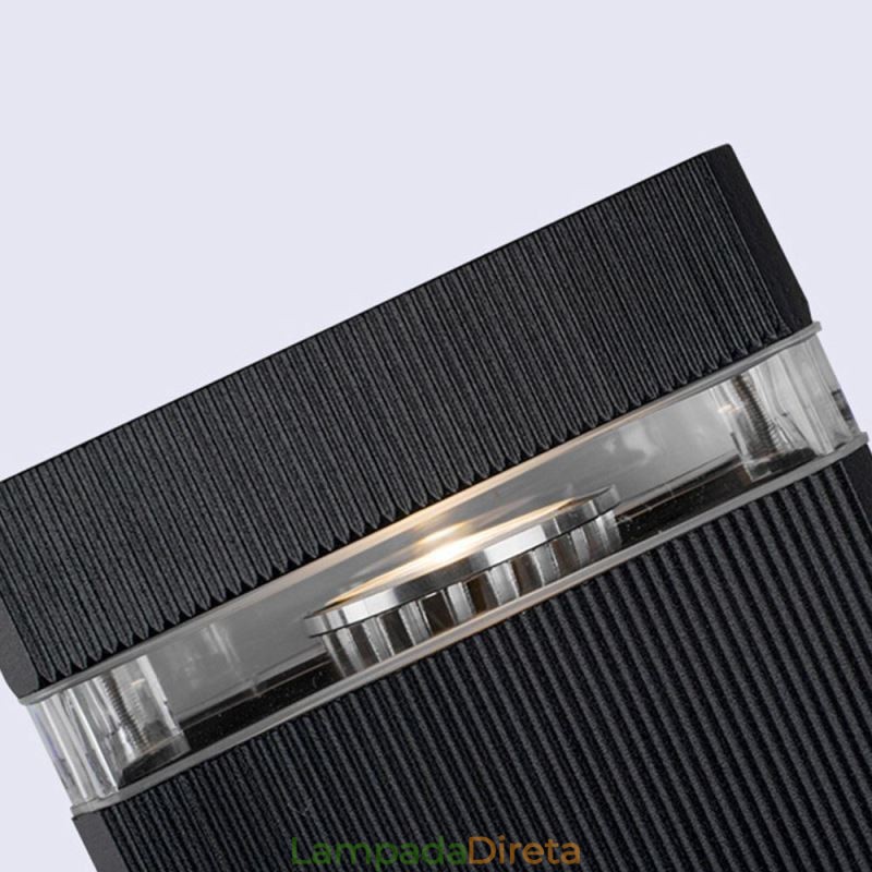 Luminária de parede simples de alumínio, luminária de parede à prova d'água, varanda e pátio