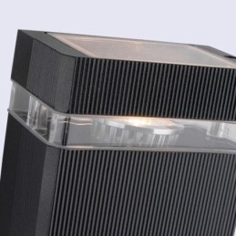 Luminária de parede simples de alumínio, luminária de parede à prova d'água, varanda e pátio