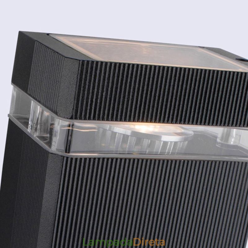 Luminária de parede simples de alumínio, luminária de parede à prova d'água, varanda e pátio