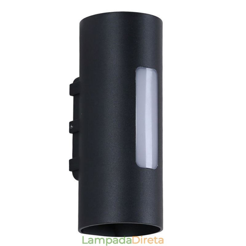 Luminária de parede impermeável de alumínio para pátio