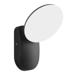 Luminária de parede moderna minimalista de alumínio para jardim, à prova d'água, em formato de crescente