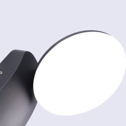 Luminária de parede moderna minimalista de alumínio para jardim, à prova d'água, em formato de crescente