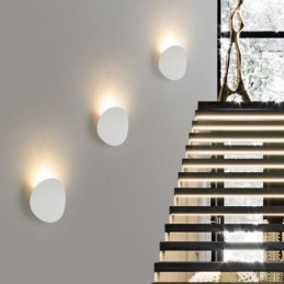 Luminária de parede de alumínio para jardim externo, iluminação para varanda