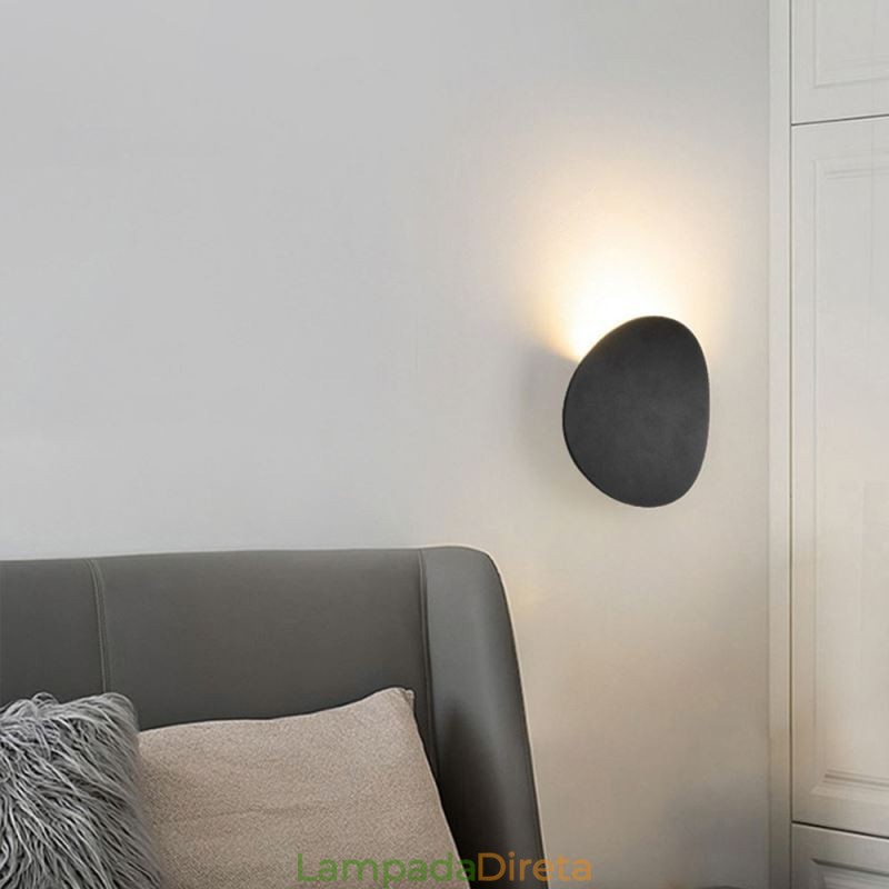 Luminária de parede de alumínio para jardim externo, iluminação para varanda