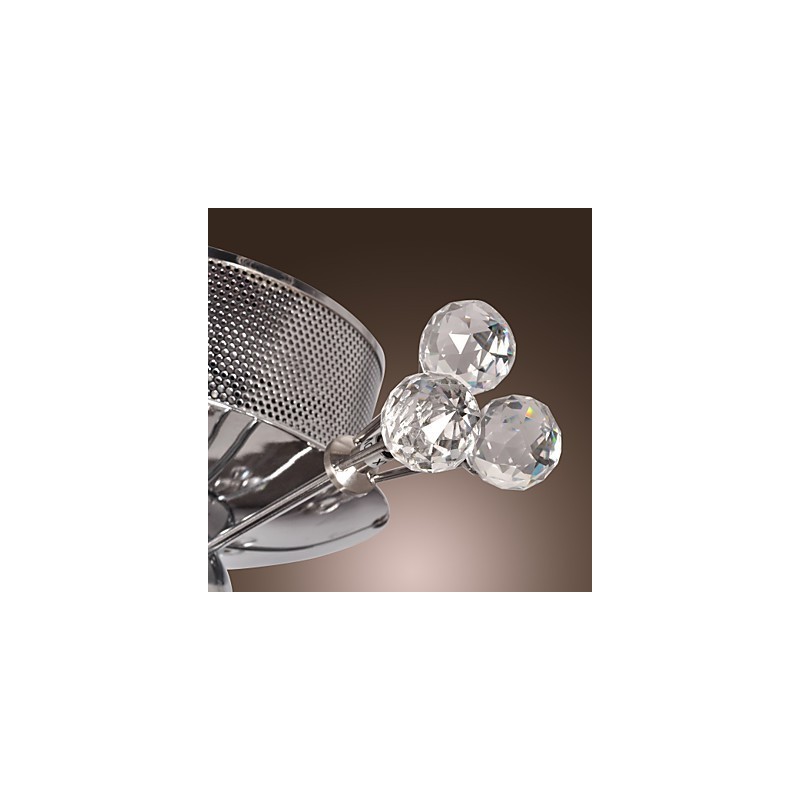 Moderno Contemporâneo Cristal Cromado Metal Montagem Embutida