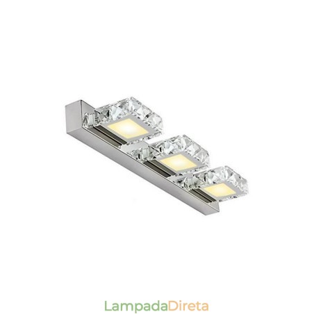 Luminária de parede Espelho de banheiro Luminária de parede de aço inoxidável Luminária de parede Espelho de banheiro Luminária de parede de aço inoxidável