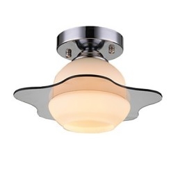 Luminária de teto moderna embutida 1 luz contemporânea metal