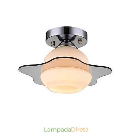 Luminária de teto moderna embutida 1 luz contemporânea metal Luminária de teto moderna embutida 1 luz contemporânea metal