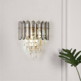 Luminária de parede de cristal Arandela moderna K9 Lâmpada de parede de cristal
