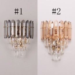 Luminária de parede de cristal Arandela moderna K9 Lâmpada de parede de cristal