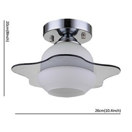 Luminária de teto moderna embutida 1 luz contemporânea metal