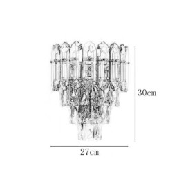 Luminária de parede de cristal Arandela moderna K9 Lâmpada de parede de cristal