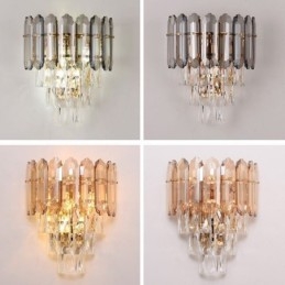 Luminária de parede de cristal Arandela moderna K9 Lâmpada de parede de cristal