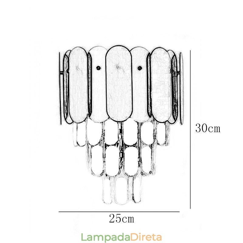 Luminária de parede de cristal moderna Luminárias de parede de cabeceira