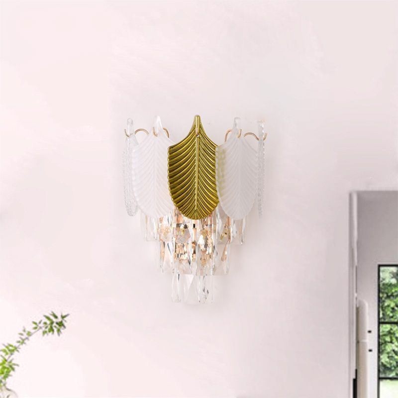 Arandela de cristal Luminária de parede moderna Base 2X
