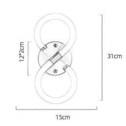 Número Luz Numeral Árabe 8 Lâmpadas