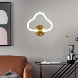 Luz de parede em forma de nuvem, arte, luzes decorativas