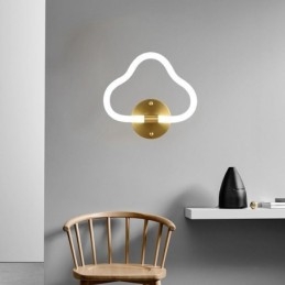 Luz de parede em forma de nuvem, arte, luzes decorativas