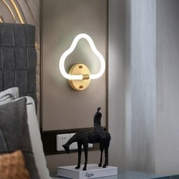 Luz de parede em forma de nuvem, arte, luzes decorativas