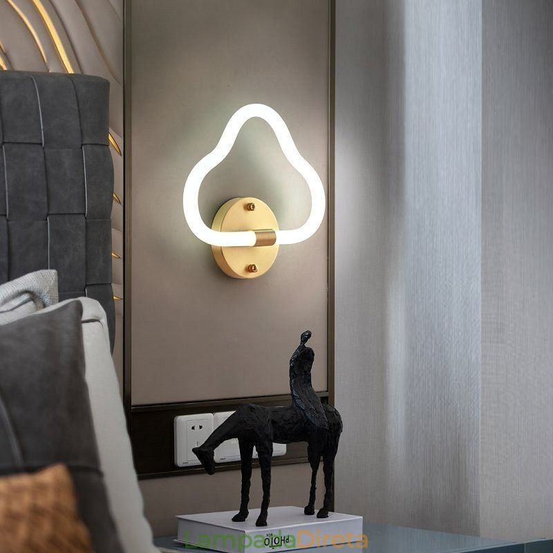 Luz de parede em forma de nuvem, arte, luzes decorativas