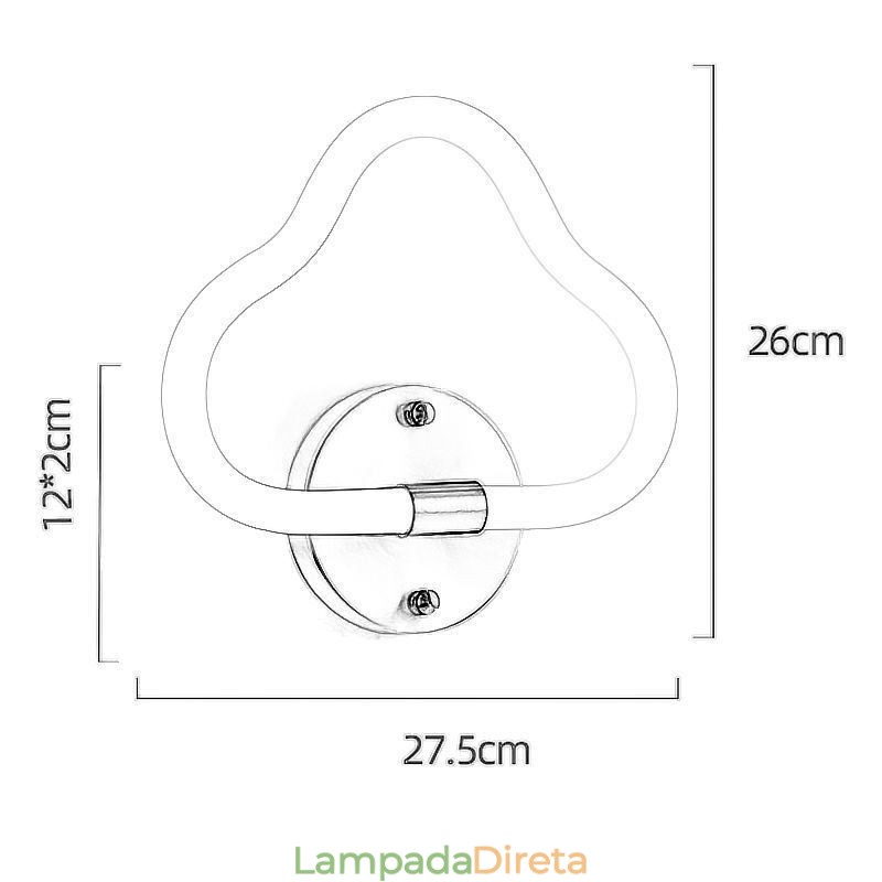Luz de parede em forma de nuvem, arte, luzes decorativas