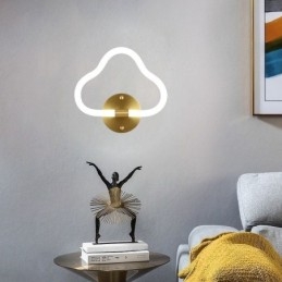 Luz de parede em forma de nuvem, arte, luzes decorativas