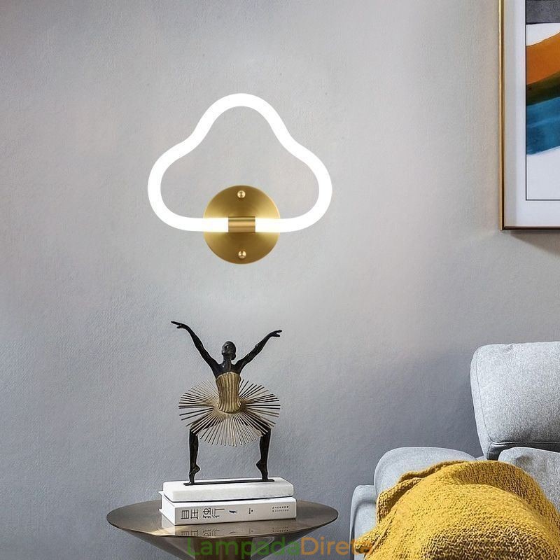 Luz de parede em forma de nuvem, arte, luzes decorativas