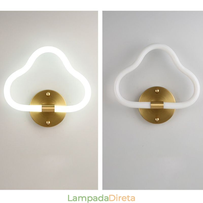 Luz de parede em forma de nuvem, arte, luzes decorativas