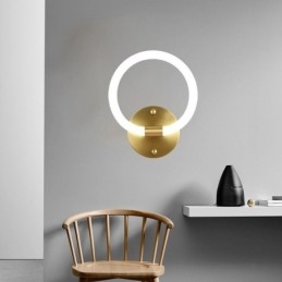 Luminárias de parede modernas Arandelas de parede redondas Tricolor Escurecimento