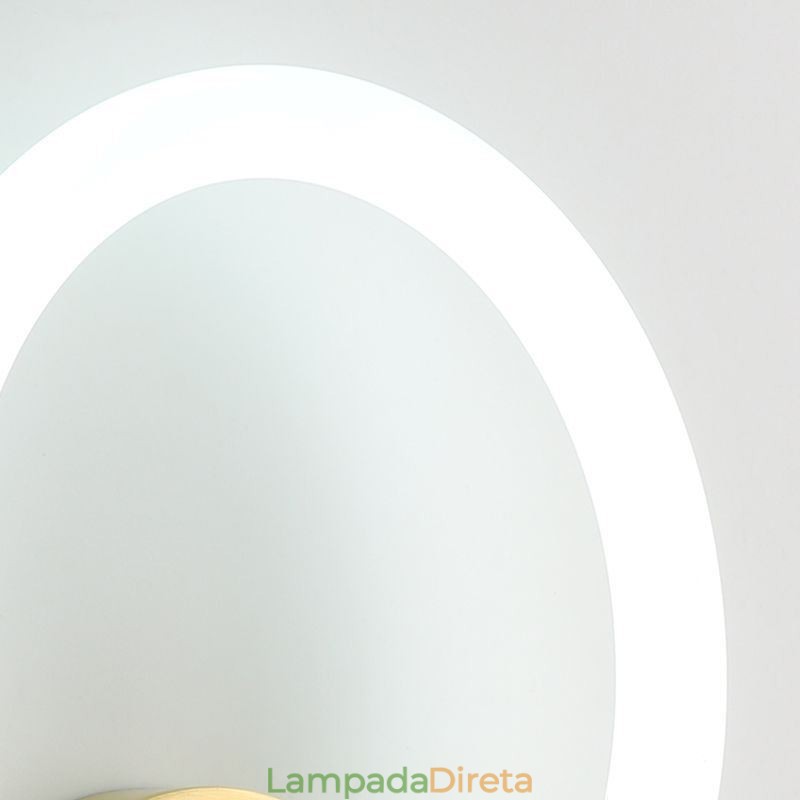 Luminárias de parede modernas Arandelas de parede redondas Tricolor Escurecimento