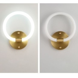 Luminárias de parede modernas Arandelas de parede redondas Tricolor Escurecimento