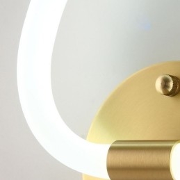 Luminária de parede interna moderna em formato de coração