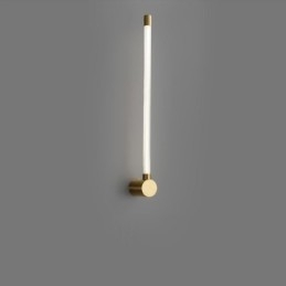 Luminária de parede moderna em tira de acrílico de latão