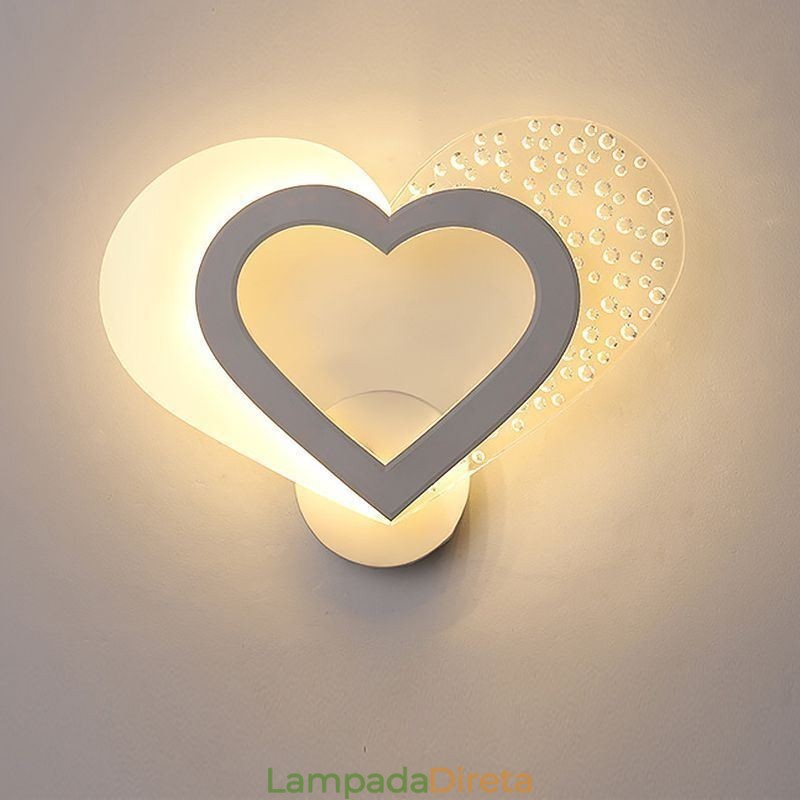Luminária de parede acrílica linda luminária de arandela