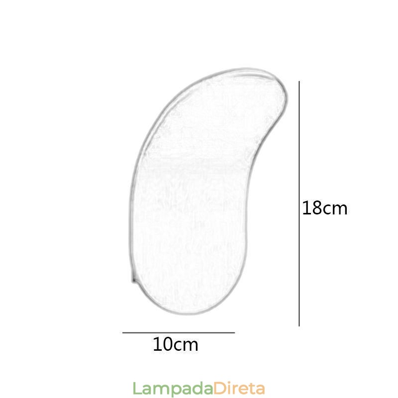 Luminária de parede minimalista de alumínio com arandela