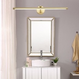Luminária de parede de acrílico com luz frontal de espelho nórdico