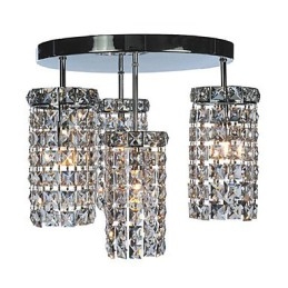Luminárias de cristal contemporâneas embutidas com 4 luzes