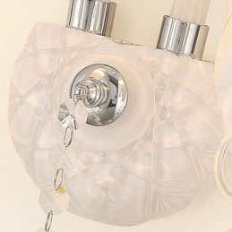 Luminária de parede elegante de cristal estilo europeu clássico