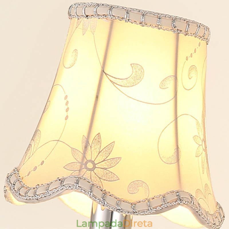 Luminária de parede elegante de cristal estilo europeu clássico