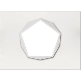 Luminária noturna moderna montada, branca + luzes de teto brancas quentes